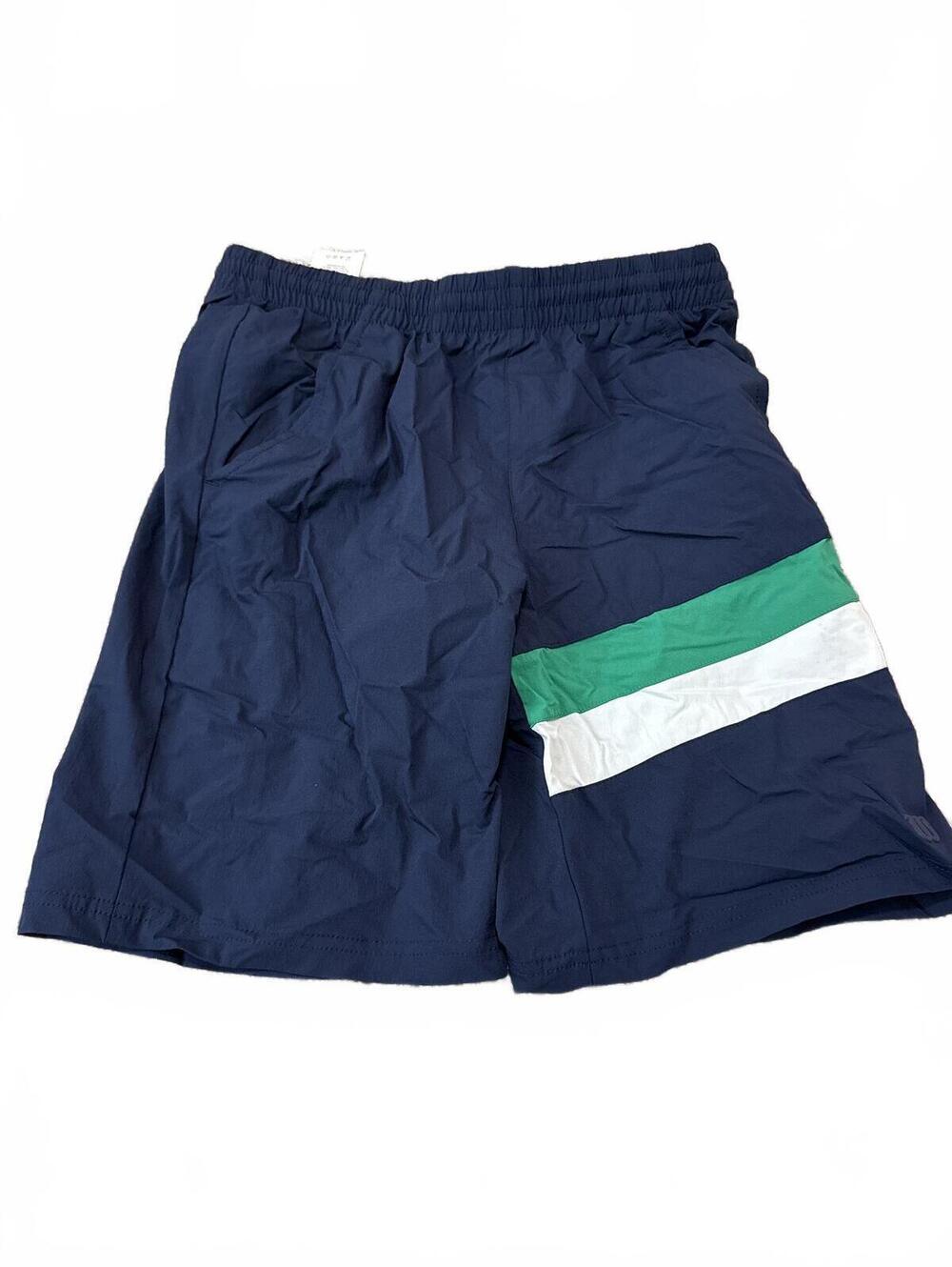 Wilson Shorts Navy Green White Stripe - Boys XL